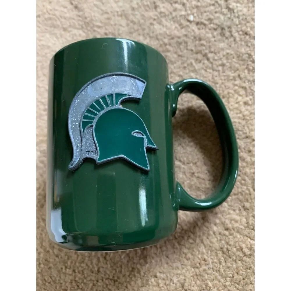 Michigan State Spartans Green Ceramic Coffee Mug